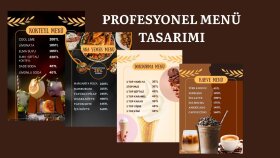 restoranlar ve cafeler için menü hazırlayabilirim