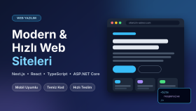 isteğinize uygun modern web siteleri geliştiririm