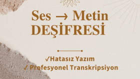  ses kayıtlarınızın hatasız deşifresini yapabilirim