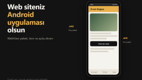 web sitenizi Android uygulamaya (WebView) çeviririm