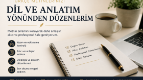 Türkçe metin düzenleme ve redaksiyon hizmeti veriyorum