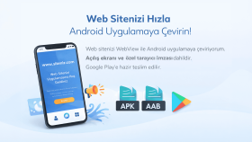 web siteni hızlıca Android uygulamaya çeviririm