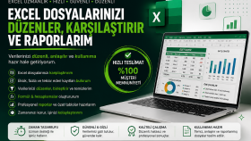 excel dosyalarınızı düzenler karşılaştırır ve raporlarım