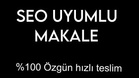 SEO uyumlu özgün makale yazarım