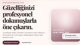 Güzellik Salonları İçin Demo Çalışmam