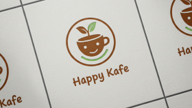 Happy Cafe / Konsept Logo
