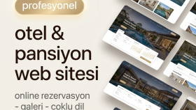 otel ve pansiyon web sitesi tasarlayabilirim
