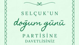 Doğum Günü Davetiyesi Tasarımı
