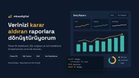 Power BI ile profesyonel dashboard ve raporlar hazırlarım
