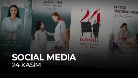 24 Kasım Öğretmenler Günü’ne Özel Sosyal Medya Post Tasarımı