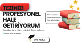 akademik çalışmalarınızı hazır hale getiririm