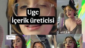 profesyonel mikrofonum, ışıklarımla UGC video çekerim