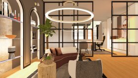 Diyetisyen Ofisi iç mekan render-animasyon