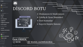 Discord botu geliştiririm