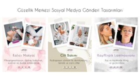 Güzellik Merkezi Sosyal Medya Tasarımı