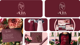 AURA FLOWERS LOGO TASARIMI