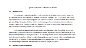 Diş Hekimi Web Sitesi İçeriği