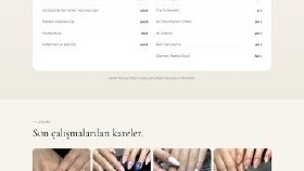 Tırnak Bakım Salonu - Modern Web Tasarımı 