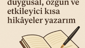 Sizin için duygusal, özgün ve etkileyici kısa hikâyeler yazarım