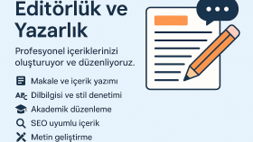 yazılı içerikleri profesyonelce oluşturur ve geliştiririm