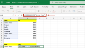 hızlıca excel işlerinizi yaparım