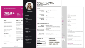 cv-özgeçmiş şablon tasarım