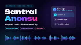 santral anonsu ve karşılama mesajı seslendirmesi yaparım
