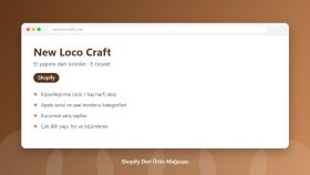 New Loco Craft – Shopify Deri Ürün E-Ticaret Sitesi