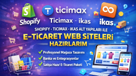 shopify-ticimax-wordpress site kurulum & yönetim yapabilirim