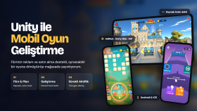 unity ile 2d ve 3d mobil oyununuzu geliştirebilirim