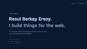 Kişisel Web Sitesi 