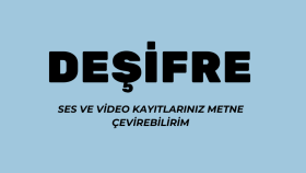 ses ve video kayıtlarınızı metne çevirebilirim