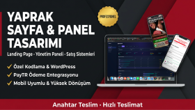 yaprak sayfa ve panelli web sistemleri kurarım