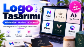 markanıza modern ve minimalist logolar tasarlarım