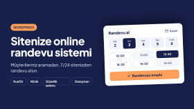 WordPress sitenize online randevu sistemi kurarım