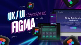 Figma ile baştan sona web/mobil UI/UX tasarımı yaparım