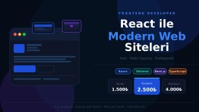 react ile modern web sitesi yapabilirim