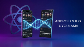React Native ile Android ve iOS uygulama geliştiriyorum