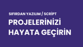 yazılım projelerinizi sıfırdan yapabilirim
