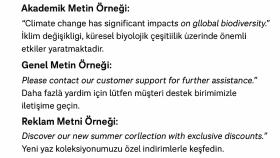 İngilizce-Türkçe Çeviri Örnekleri – Genel ve Akademik
