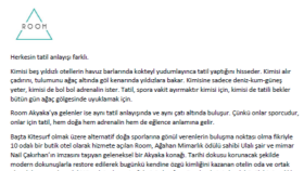 Room Otel ~ Hakkımızda 