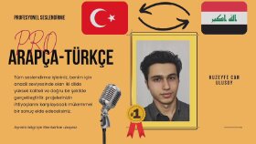 anadilde Arapça veya Türkçe seslendirme yaparım