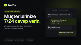 WhatsApp ve siteniz için yapay zeka müşteri asistanı kurarım