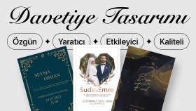 özgün ve etkileyici davetiye tasarımları oluşturuyorum