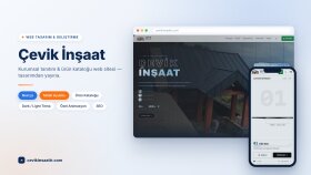 Çevik İnşaat — Kurumsal Tanıtım & Ürün Kataloğu Sitesi