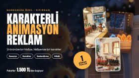 markanıza özel karakterli animasyon reklam filmi hazırlarım