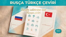 turizm ve otelcilik sektörüne özel Rusça çeviri yaparım