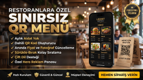 aidatsız ve ömürlük  lüks QR MENÜ sistemleri kurarım