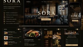 SORA | Modern Restoran Web Sitesi Tasarımı ve Geliştirme