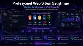 sıfırdan tam kapsamlı web sitesi geliştiririm